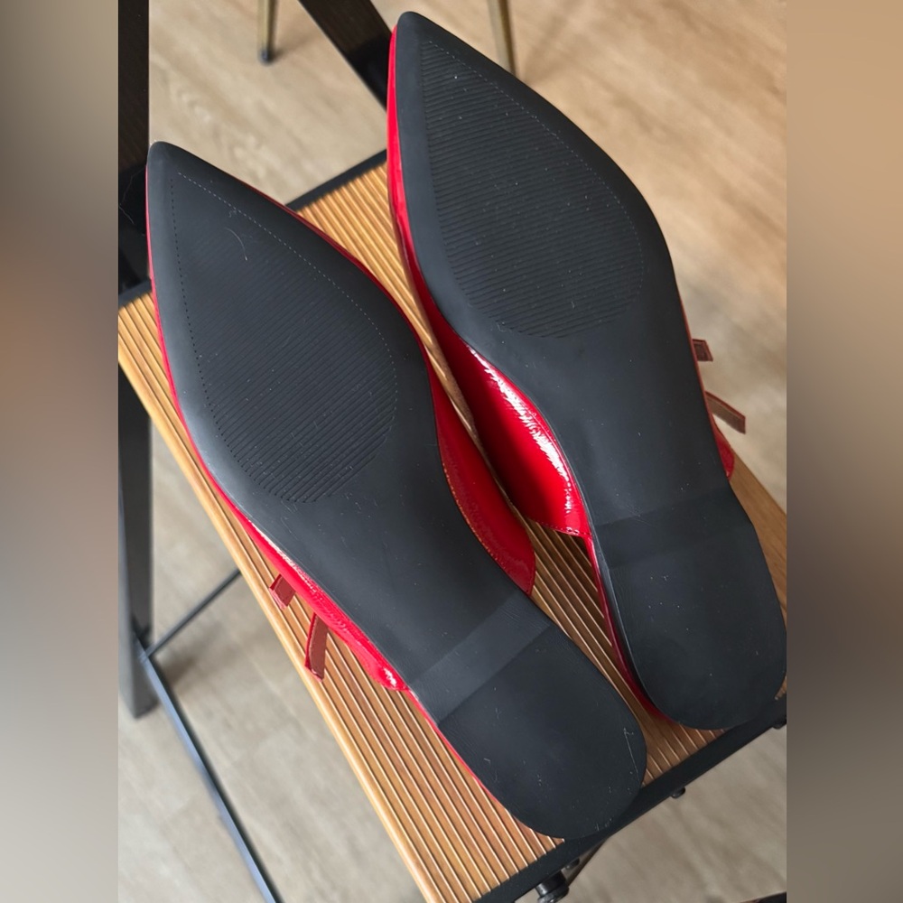 Steve Madden Eliza Glossy Red Mules - Picture 5 of 6